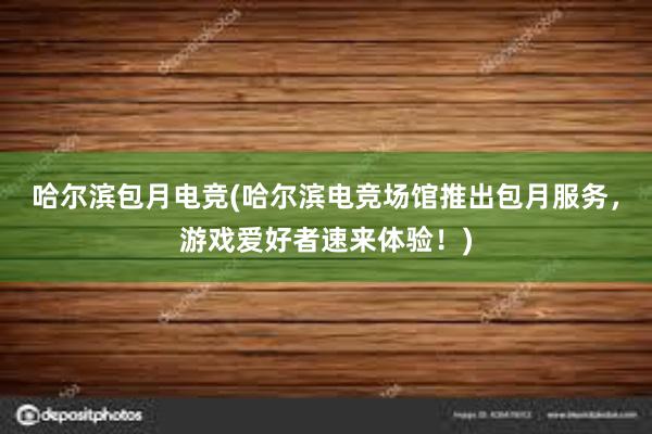 哈尔滨包月电竞(哈尔滨电竞场馆推出包月服务，游戏爱好者速来体验！)