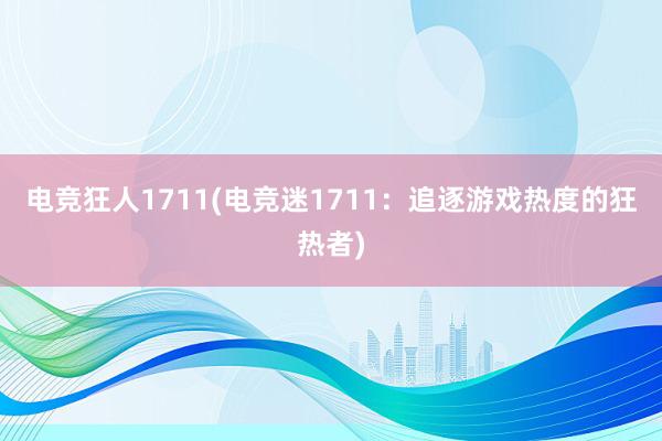 电竞狂人1711(电竞迷1711：追逐游戏热度的狂热者)