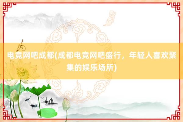 电竞网吧成都(成都电竞网吧盛行，年轻人喜欢聚集的娱乐场所)