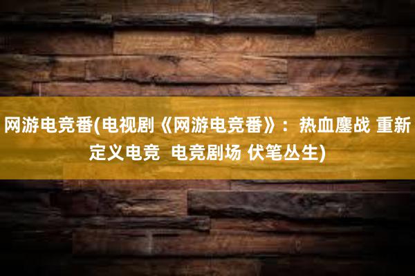 网游电竞番(电视剧《网游电竞番》：热血鏖战 重新定义电竞  电竞剧场 伏笔丛生)